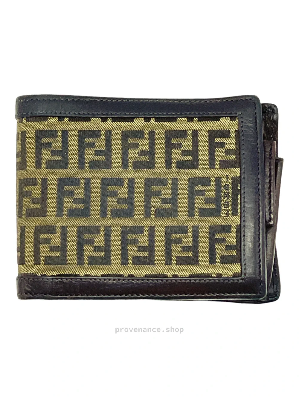 🔴 Fendi FF Zucca Bifold Wallet - Brown